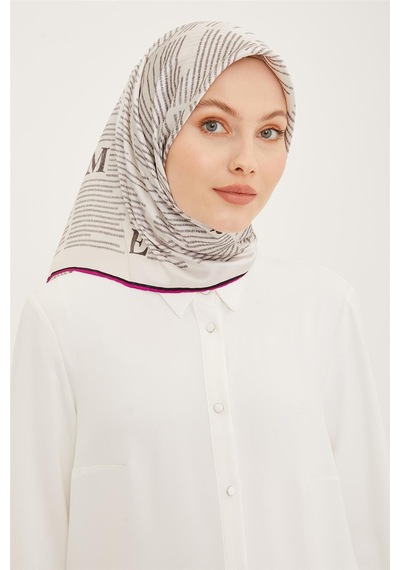 Armine Twill İpek Eşarp 23ya8942 6 04 Mor