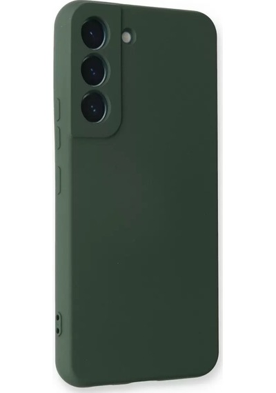 Newface Samsung Galaxy S23 Plus Kılıf Nano İçi Kadife Silikon - Koyu Yeşil