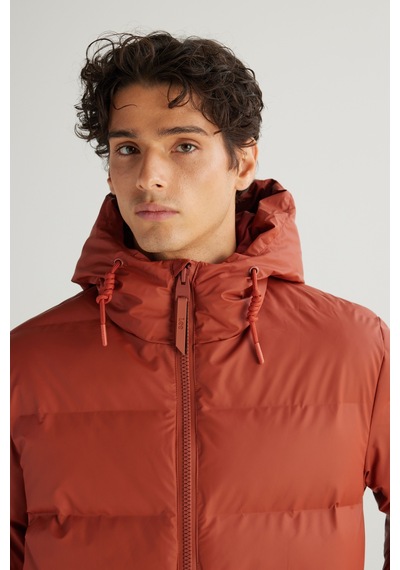 Lee Regular Fit Kapüşonlu Cepli Şişme Puffer Mont L2520263220 Kiremit