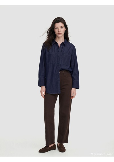 Lcw Comfort Kahverengi Flare Kadın Jean Pantolon