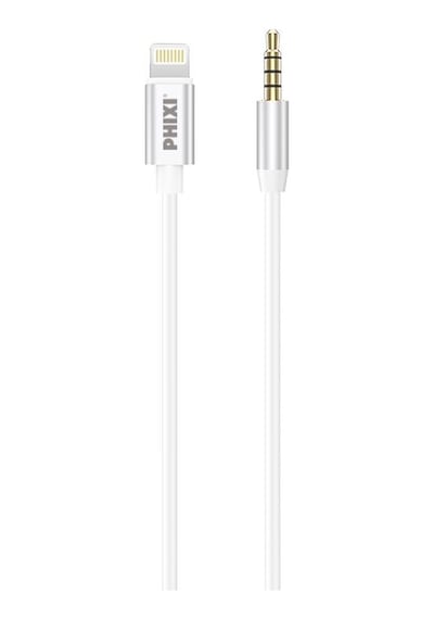 Phixi Basic Ca112 Metal Başlıklı 100cm Lightning To Silikon Aux Kablo-244