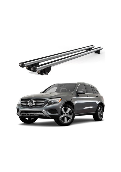 Kanca Mercedes Glc 2015 Ve Sonrası Uyumlu Gri Kilitli Ara Atkı 120cm Port Bagaj Tavan Barı
