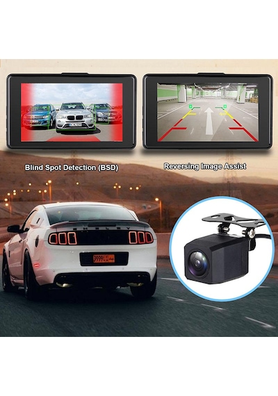 Onezero 1153 4k Uhd Ultra Gece Görüşlü Wi-fi Araç Kamera Seti Ön 4k + Arka 1080p Kamera, 3" Ips Ekran, Adas & Bsd Sürüş Asistanı