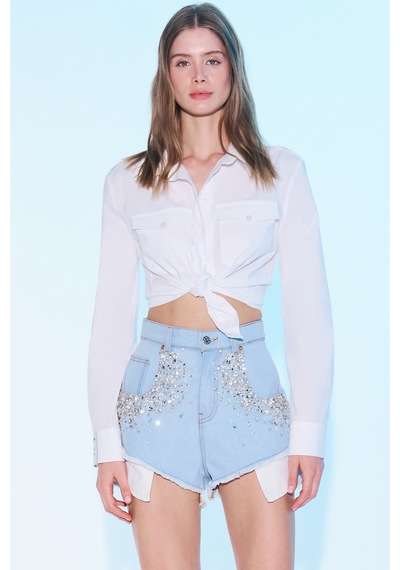 Sagaza Studio Ss6029 Slim Fit Gömlek Ekru