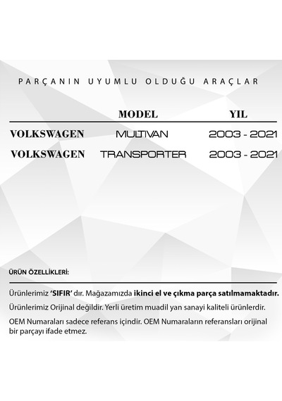 Volkswagen Multivan, Transporter İçin Viraj Arka Lastiği -27mm-