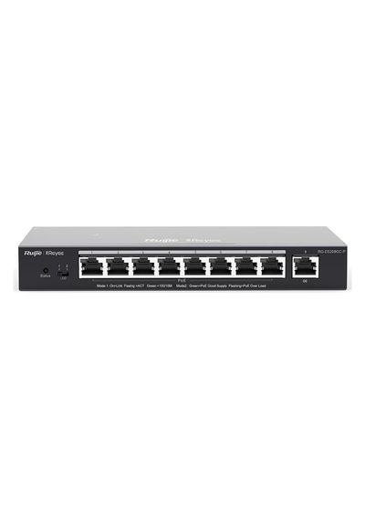 Ruıjıe Reyee Rg-es209gc-p 8 Port Gıgabıt + 1 Port Gıgabıt Rj45 Uplınk Cloud Yönetilebilir 120w Poe Swıtch