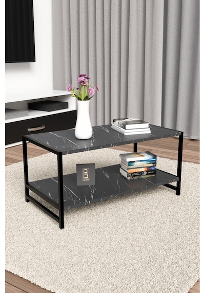 Modern & Şık Orta Sehpa Metal Çerçeve İle Dayanıklı Tasarım, Minimalist Ve Fonksiyonel, Salon ,ofis Siyah Mermer Desenli Modern & Şık Orta Sehpa Metal Çerçeve İle Dayanıklı Tasarım, Minimalist Ve Fonksiyonel, Salon ,ofis Siyah Mermer Desenli