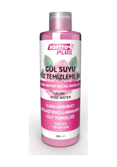 Softto Plus Gül Suyu Yüz Temizleme Jeli 200 ML