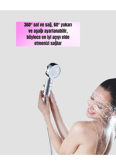 Home 360 Ayarlanabilir Çok Fonksiyonlu Duş Başlığı Diğer