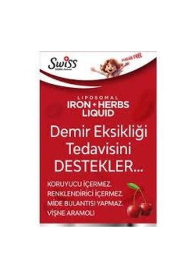 Swiss Bork Iron Herbs Liquid Kids Şurup 150 Ml
