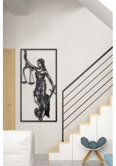 Lady Justice - Metal Tablo