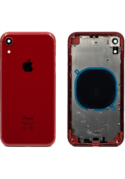Apple Uyumlu iPhone XR Boş Kasa Kırmızı Renk
