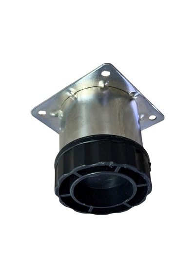 Cateksss Tablalı Ayarlı Metal Dolap Tezgah Baza Koltuk Kanepe Ayağı Krom Çap:51 Mm 6 Cm - 20 Li Paket