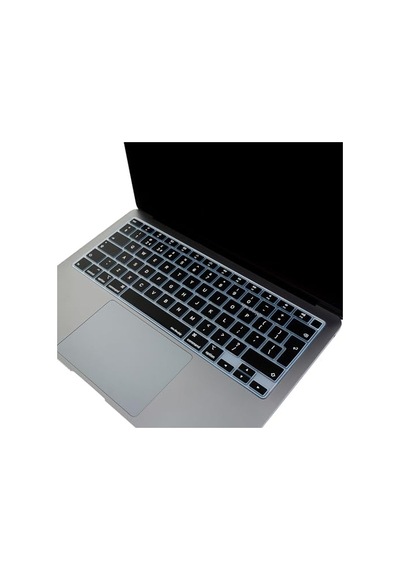 Uk İngilizce Klavye Koruyucu Macbook Air A1932 A2179 A2337 M1 Uyumlu Avrupa İngilizce Iso Ters L Enter İnce Silikon Keyboard Cover Siyah Siyah