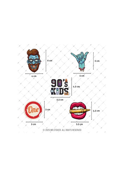 Bdls15 Küçük Boy 10lu Sticker Seti