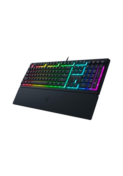 Ornata V3 - Düşük Profilli Oyun Klavyesi Hibrit Mecha-membran Anahtar, Uv Kaplamalı Tuş Başlıkları, Manyetik Yumuşak Dokunuşlu Bilek Dayanağı, Rgb Chroma Abd Düzeni Siyah