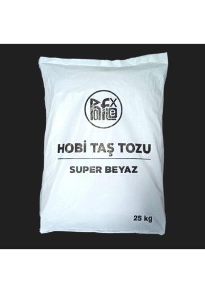 Taş Tozu Hobi Harcı Seramik Tozu Heykel Mumluk Beton Saksı Yapımı Ekstra Hızlı Süper Beyaz 25 Kg