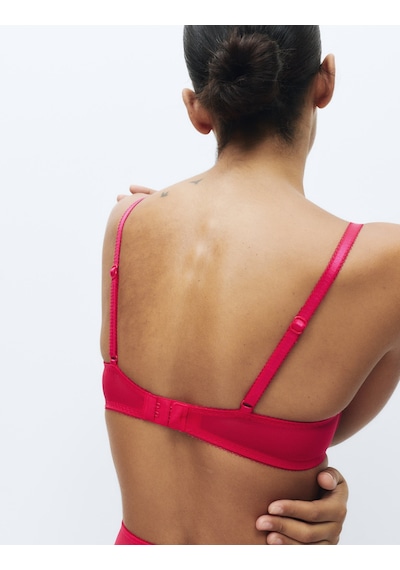 Marks & Spencer Dantelli Balenli Plunge Sütyen T33000318 Kırmızı