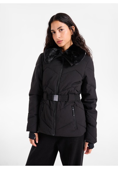 National Geographic Siyah Kadın Relaxed Kapitone Mont N6wl-mnt4535