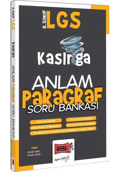 Yargı Yayınları 8.sınıf Lgs Kasırga Anlam Paragraf Soru Bankası