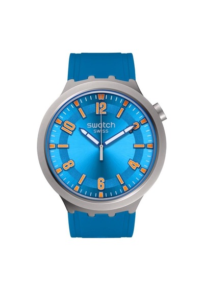 Swatch Sb07s115 Blue In The Works Erkek Kol Saati Metal