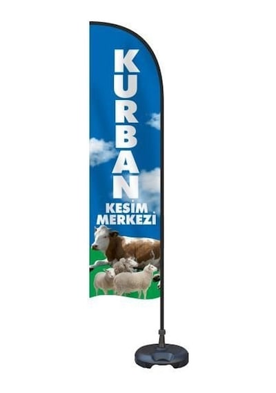 Kurbanlık Yelken Bayrak Takımı Tek Ebat