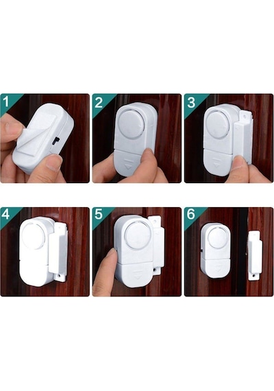 Pilli Kapı Pencere Mini Alarm Yüksek Sesli Alarm