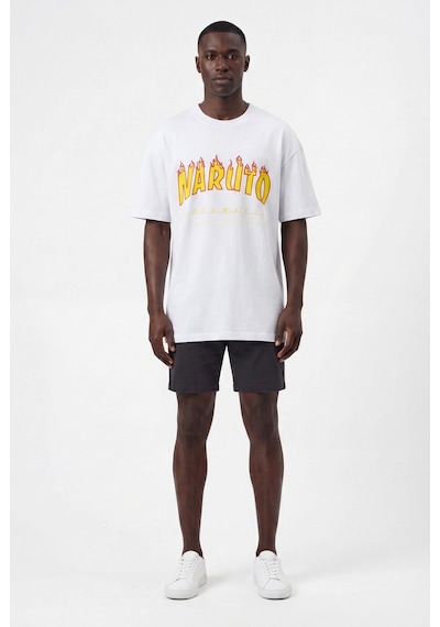 Blow Up Future Gen Naruto Oversize Erkek T-shirt 141409 Beyaz
