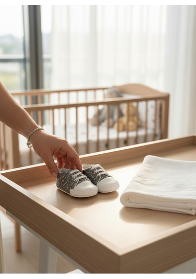 Balbeybi Bebek Klasik Müzik Notalı Ayakkabı Kaydırmaz Taban İlk Adım Ortapedik Yumuşak Taban Günlük Gri