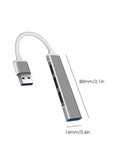 4 Port Usb 3.0 Hub Çevirici Çoğaltıcı Çoklayıcı Çoklama 4 Portlu