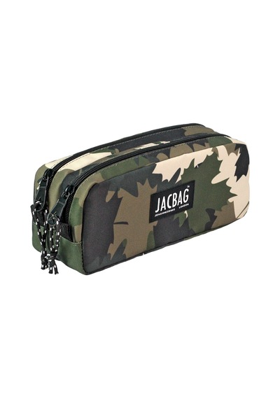 Jacbag Dual Pouch-iki Bölmeli Kalem Kutusu Dual Pouch-haki Camoflora renkli