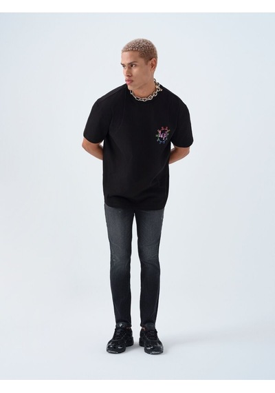 LOFT Loose Fit Erkek Tshirt K.kol Lf2040141 Q1.v1 Siyah