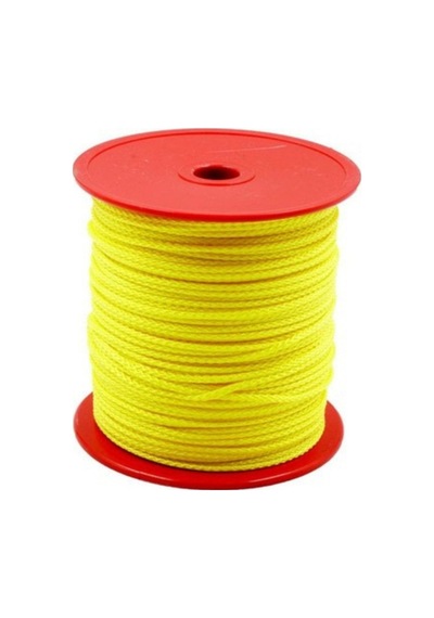 Özbek Renkli Iskota Halat İp Neon Sarı 8mm - 20.00mt Çok Renkli