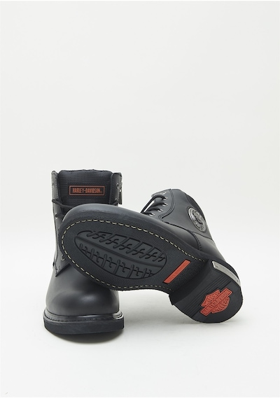 Harley Davidson Jim Erkek Siyah Deri Bot-1218 Siyah