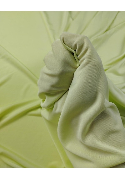 Uçuk Yeşil Renkte Jarse Kumaş En: 160cm-10821 Yeşil