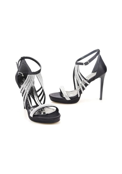 Papuçcity Ony 03243 11 Cm Kadın Platform Abiye Ayakkabı Sıyah