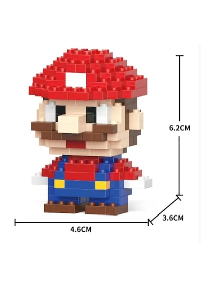 New Block Bricks 3d Puzzle Yapı Blokları Seti -super Mario