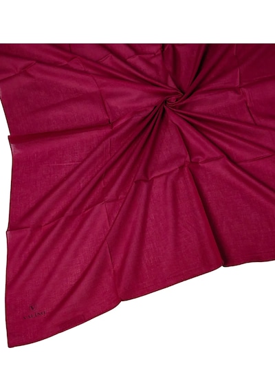 Mim Eşarp Valino Organik Pamuk Düz Renk Eşarp 100x100 Cm - Doğal Ve Nefes Alabilen Kumaş Bordo