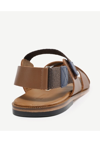 Yargıcı Çapraz Deri Sandalet 24yeay4481x 057 Kahverengi