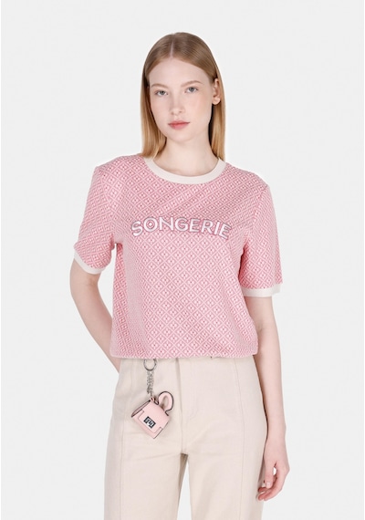 Colin's Colins Regular Fit Kadın Pembe Tişört Cl1073198 Q1.v1 Sfp Soft Pınk Pembe