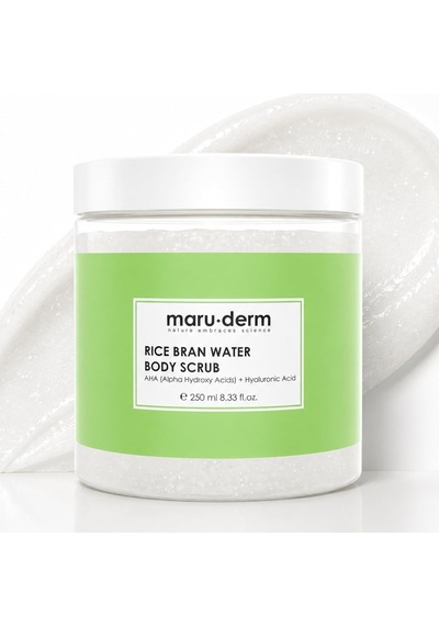 Maruderm Pirinç Suyu Vücut Peelingi Aha & Hyalüronik Asit İle Arındırıcı Ve Yoğun Nemlendirici Peeling, Shea Yağı İle, 250 Ml