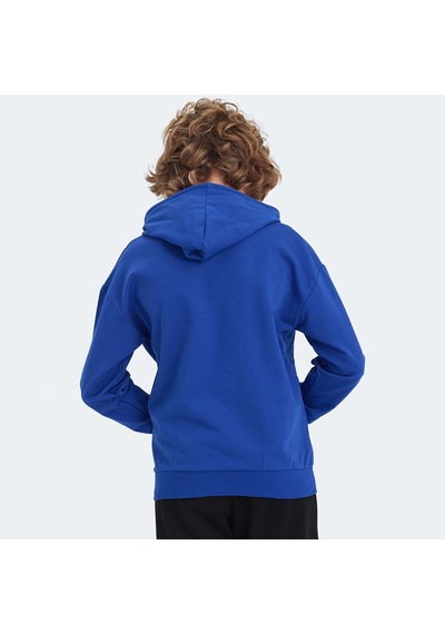 Slazenger LINK Çocuk Kapüşonlu Cepli Saks Mavi Sweatshirt