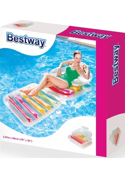 Bestway Yüzer Şezlong - Çok Renkli