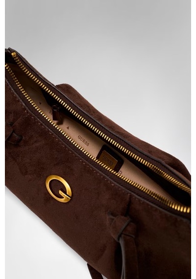 Guess Allegra Süet Kadın Omuz Çantası Hwsg2237180 Kahve