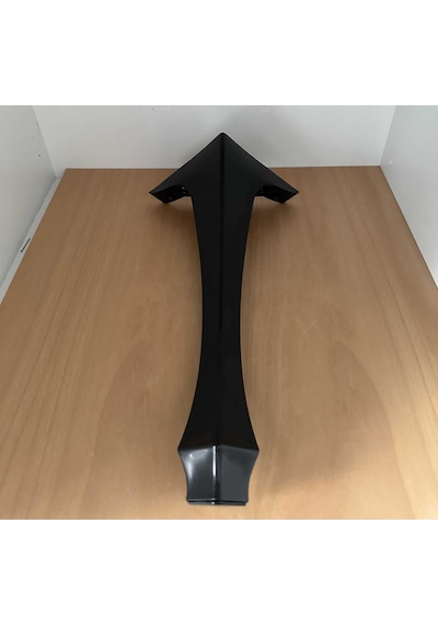 Mobilya Masa Sehpa Ayağı Puf Lükens Siyah Plastik Sehpa Ayağı 40x16x16 Cm 1 Adet