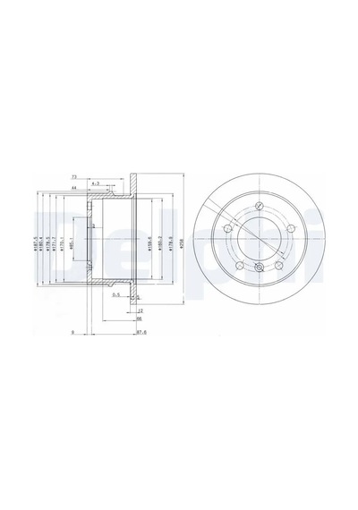 Delphı Bg3235 Arka Fren Diski 2d0615601 2d0615601c A9014230412 - 2 Adettir