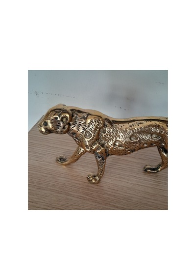 Pirinç Leopar Obje Sarı