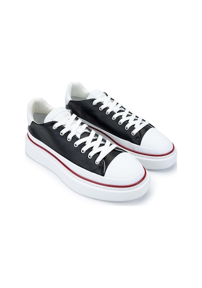 Fabi Erkek Hakiki Deri Siyah/beyaz Sneakers & Spor Ayakkabı 510 Fu0827c Erk Ayk Y24 Nero/bıanco Çok Renkli