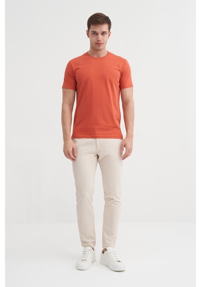 Cazador Basic Süprem Erkek T-shirt 46230 Kiremit Kiremit