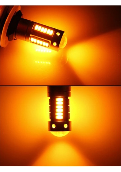 Zembil Pw24W Led 30 Ledli Drl Gündüz Farı Ledi Amber Turuncu